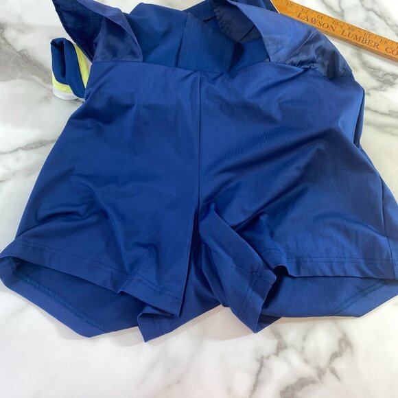 Lady Hagen Watercolor Colorblock Skort Womens Sz 8 Navy Blue Yelllow Tennis Golf - Picture 13 of 16